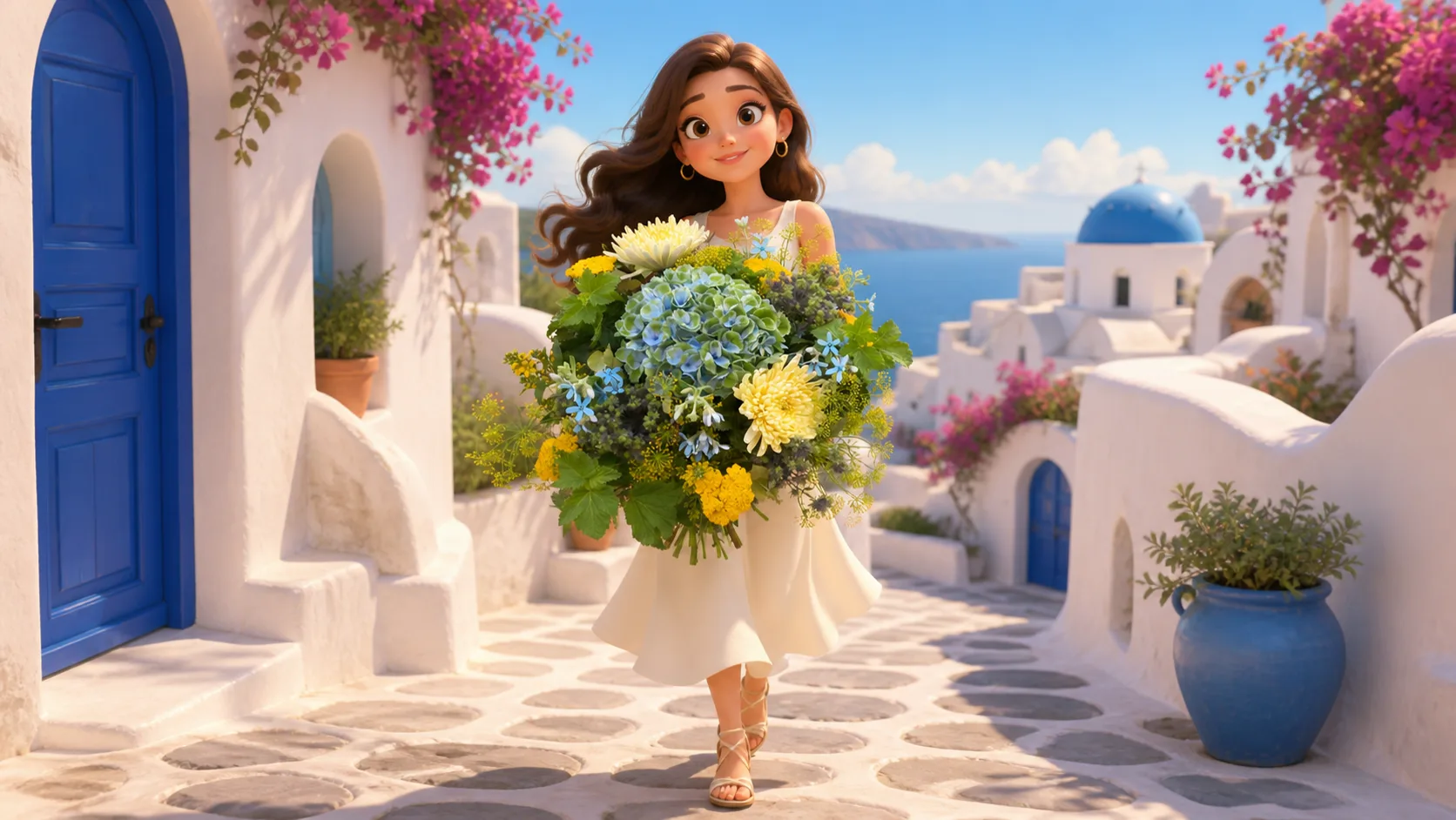 Illustration du bouquet Santorini